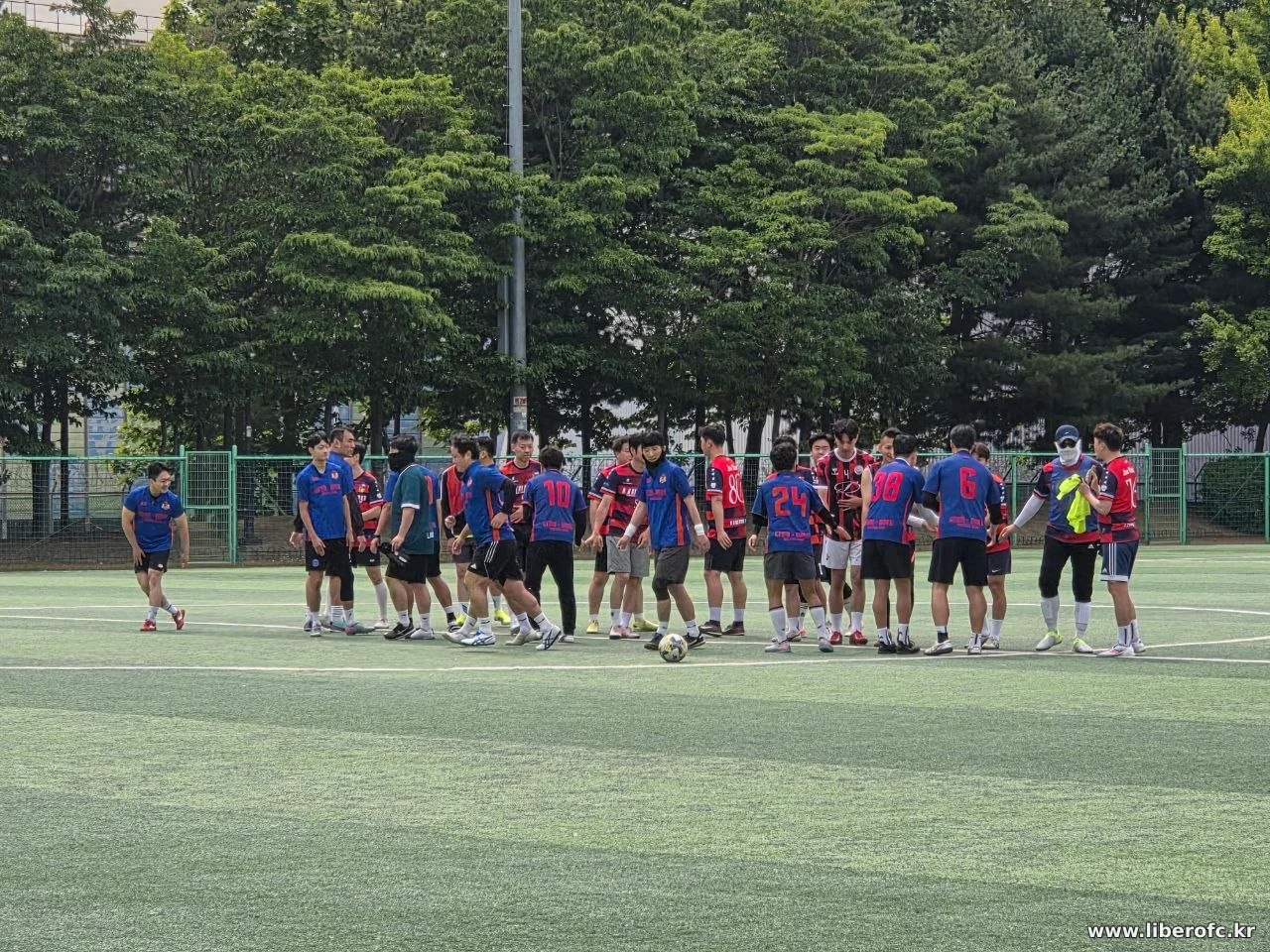 경기 시작 전 양팀