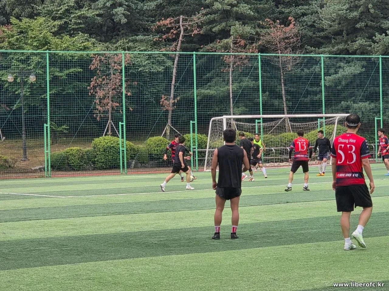 경기를 마친 팀원들